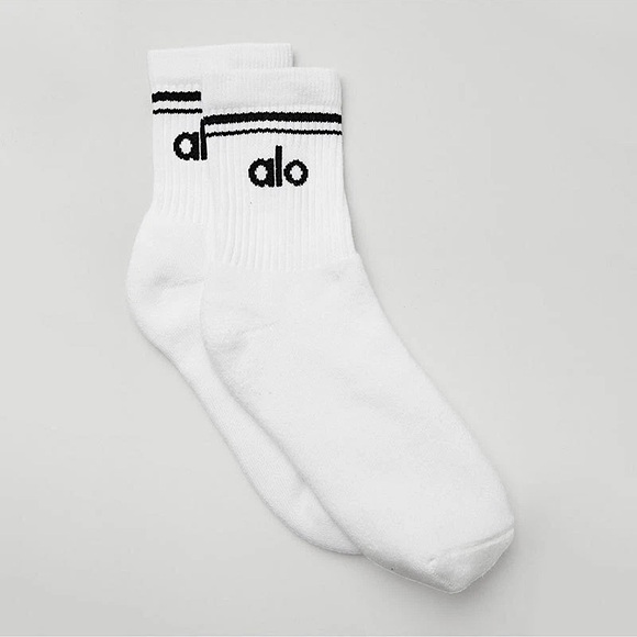 NWT ALO Yoga Athletic Half-Crew Sock Duo - Picture 6 of 13